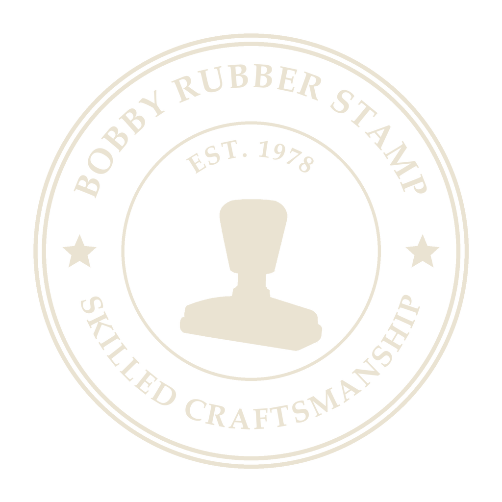 Bobby Rubber Stamp seal mark — product photo coming soon