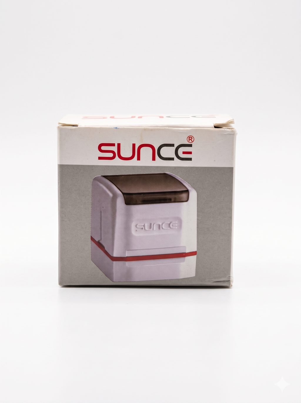 Sunce Q round pre-inked stamp, impression detail