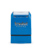 Trodat 6320 pre-inked stamp, blue body