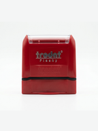 Trodat 6900 pre-inked stamp, red body