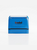 Trodat 6901 pre-inked stamp, blue body