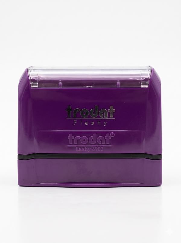 Trodat 6903 pre-inked stamp, 49 x 22 mm