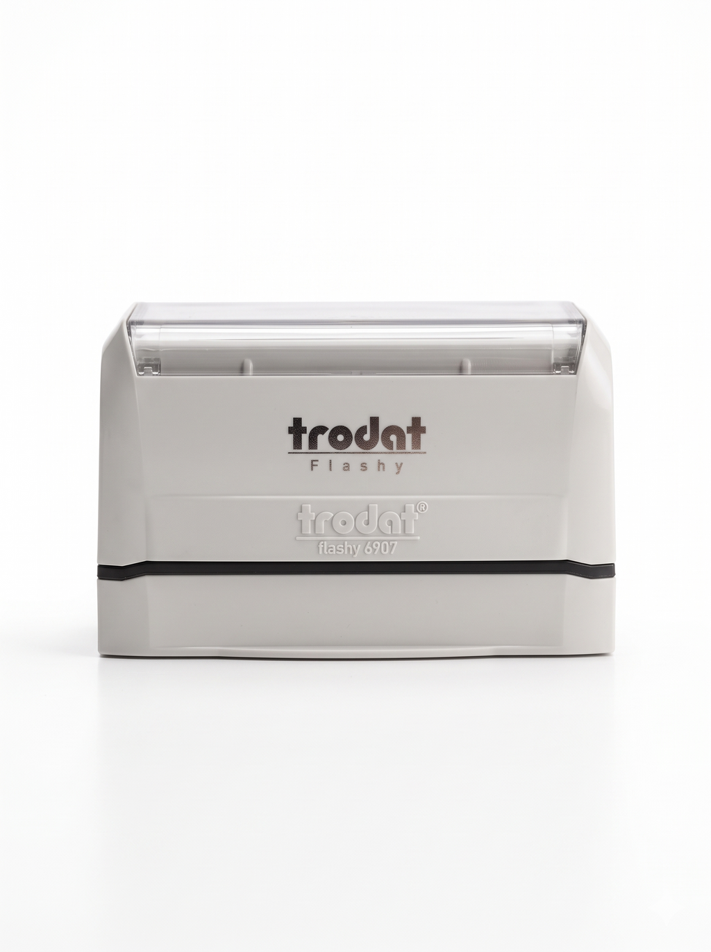 Trodat 6907 pre-inked stamp, 67 x 32 mm