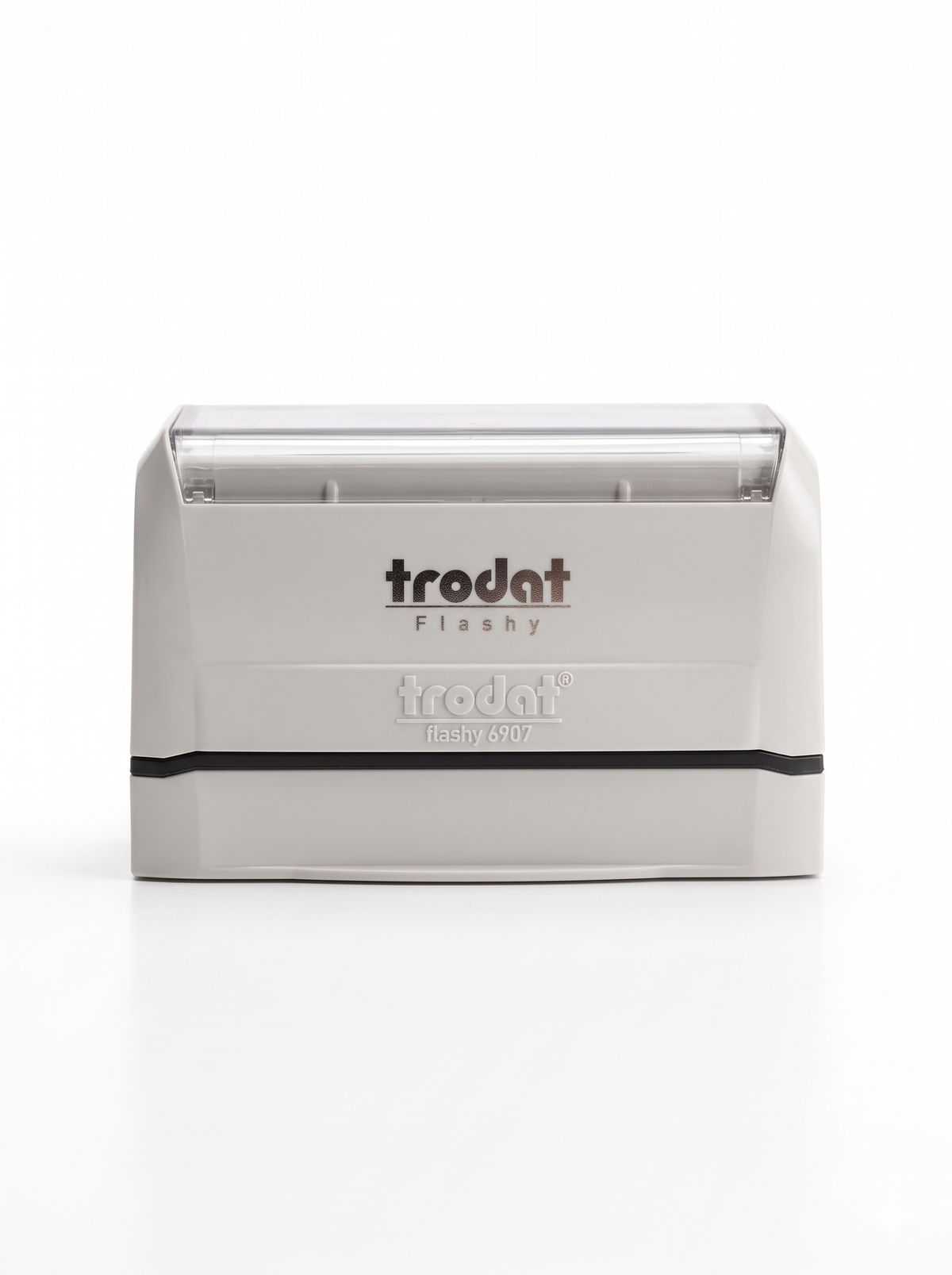 Trodat 6907 pre-inked stamp, 67 x 32 mm